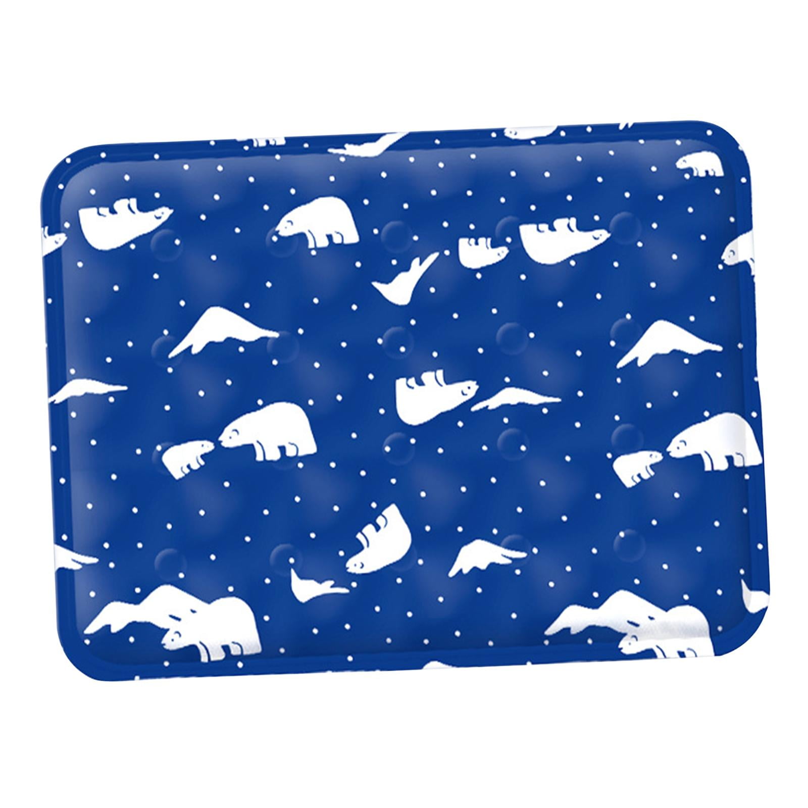 Magideal - Alfombrilla De Refrigeración Para Perros, Cojín De Refrigeración, Cama Para Cachorros, Lavable, Cómoda Manta Para Mascotas, Cama Plegable Para Perros, , Azul Oscuro, 60cmx90cm