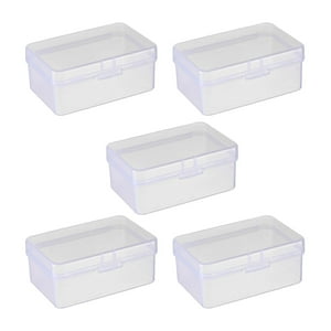 Genérico - 5 Cajas De Almacenamiento Transparentes, Cajas Vacías, Contenedores De Cuentas, Cajas Para Joyas, Hogar
