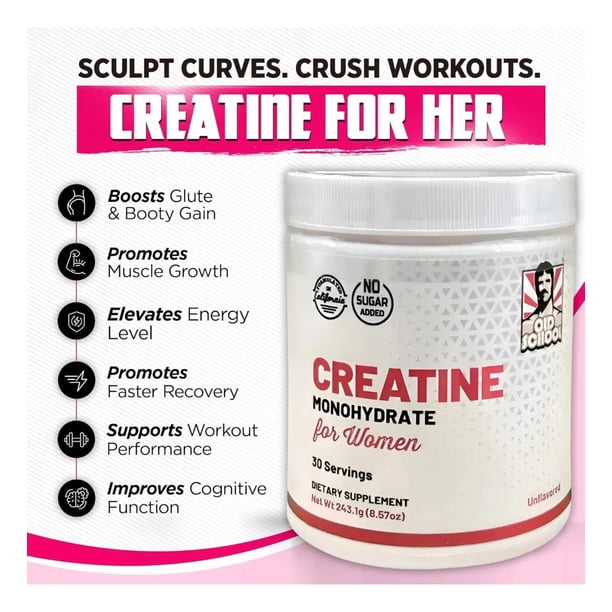 Creatina Mujer Old School 240g Monohidratada | Lider