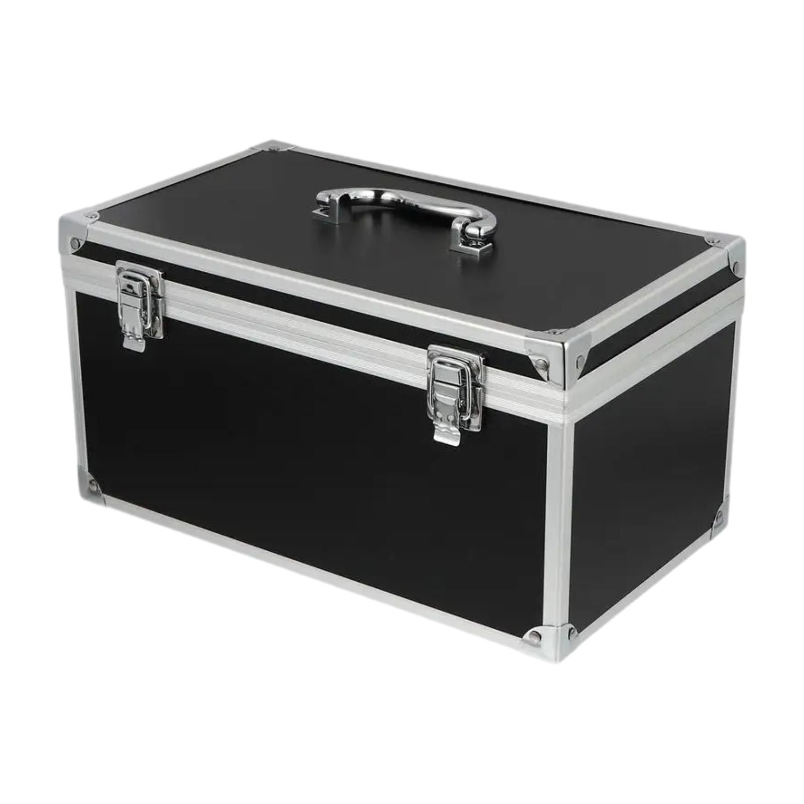 Magideal - Caja De Herramientas De Aleación De Aluminio Caja De Transporte De Múltiples Múltiples Metal Metal Contenedor De Instrumentos Case De Herramientas Pre 29 Cm X 16 Cm X 15 Cm