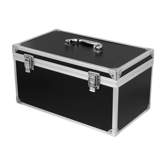 Caja de herramientas de aleación de aluminio Caja de transporte de múltiples múltiples metal Metal Contenedor de instrumentos Case de herramientas pre 29 cm x 16 cm x 15 cm