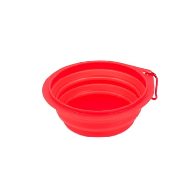 Genérico - Plato Plegable De Paseo Para Mascotas Pequeño Rojo