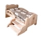 thumbnail image 5 of Minicama De Mu?eca De Madera 1:12, Juguete De Simulación Para Decoración De Casa De Mu?ecas, Regalo Navide?o Para Ni?as, Juego De Cama Con Oso, 5 of 5