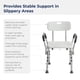 thumbnail image 5 of Silla de ducha Drive Medical 12445KD-1 con respaldo y brazos acolchados, 5 of 8