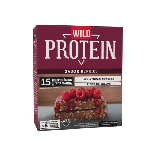 Barra Proteína Berries 5 Un, 225 g
