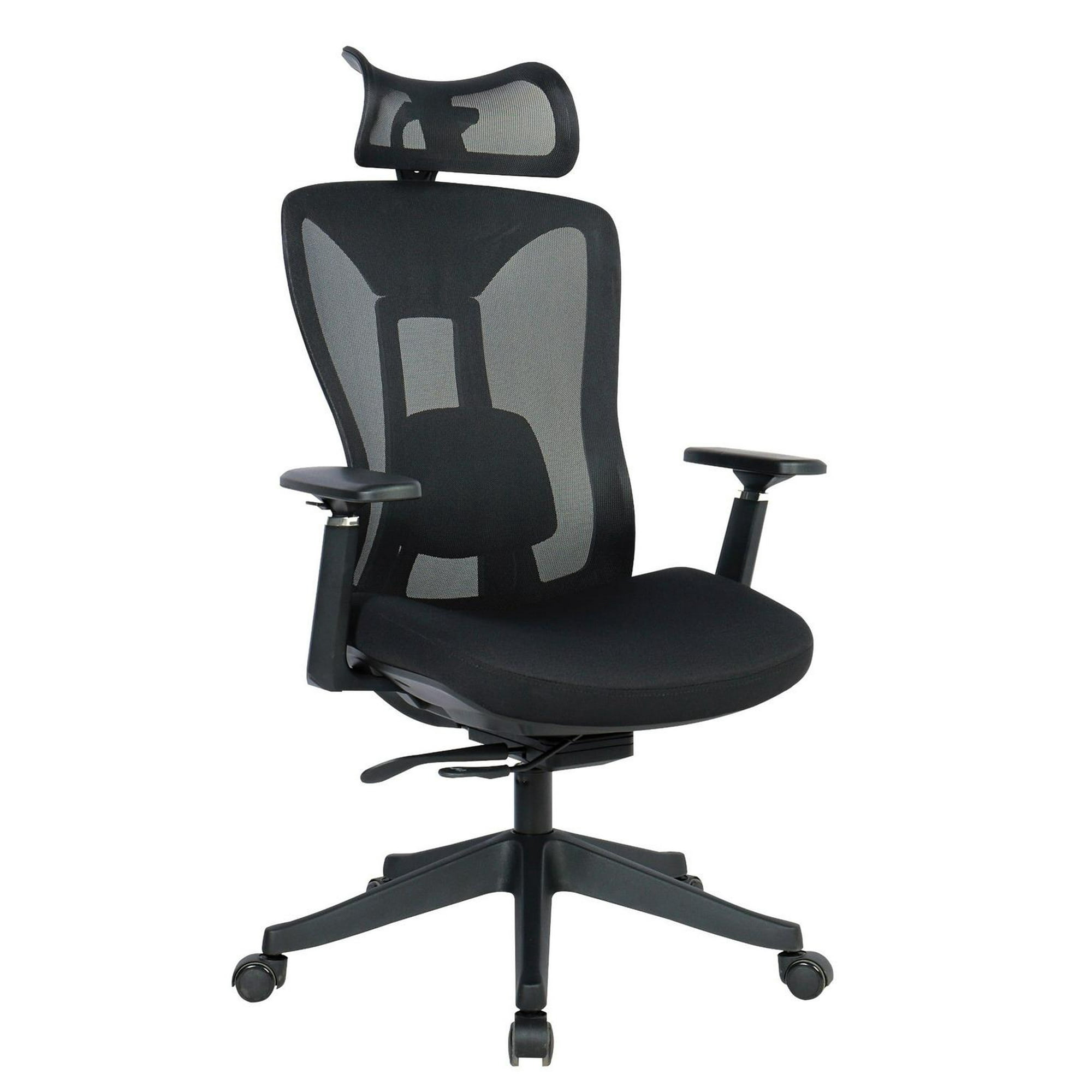 Silla Ejecutiva Ergonómica Krone Titán Pro Con Soporte Lumbar Negro