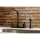 thumbnail image 2 of Grifo de cocina Kingston Brass FB755ZXSP Millennium, bronce aceitado, 2 of 3