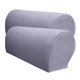 thumbnail image 1 of Juego de 2 fundas para reposabrazos de sofá de franela impermeable gris, 1 of 5