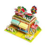 Bothyi - Papel Cartón Mini Casa Rompecabezas Artesanía Día De Los Niños Para Niñas Niños Niños