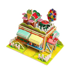 Bothyi - Papel Cartón Mini Casa Rompecabezas Artesanía Día De Los Niños Para Niñas Niños Niños