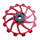 thumbnail image 3 of Bicicleta Desviador Trasero MTB Bicicleta De Monta?a Guía Rodillo Polea Rojo, 3 of 5