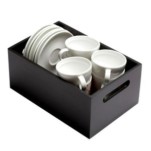 Caja Bambu Hbt Negro Tamaño Xs 35X14X10 Cm