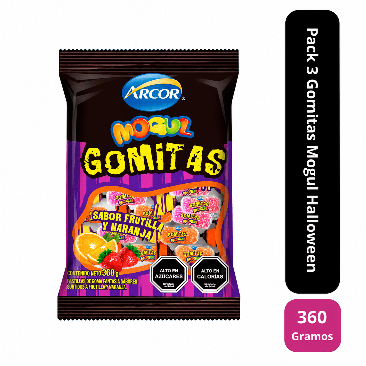 Pack 3 Mogul Gomitas Hallowen
