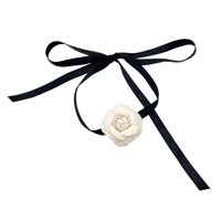 Ioensy - Gargantilla De Flores, Collar De Flores Blancas Grandes Para Novia, Fiesta De Halloween