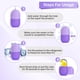 thumbnail image 3 of Rodillo de hielo para cara y ojo, herramientas de cuidado de la piel actualizadas, cubo facial de hielo, masaje facial Gua Sha, molde de hielo de silicona para la belleza facial (púrpura) 2p, 3 of 3