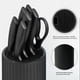 thumbnail image 5 of Juego de cuchillos NULAS de 8 piezas con recubrimiento antiherrumbre y bloque, negro, 5 of 9