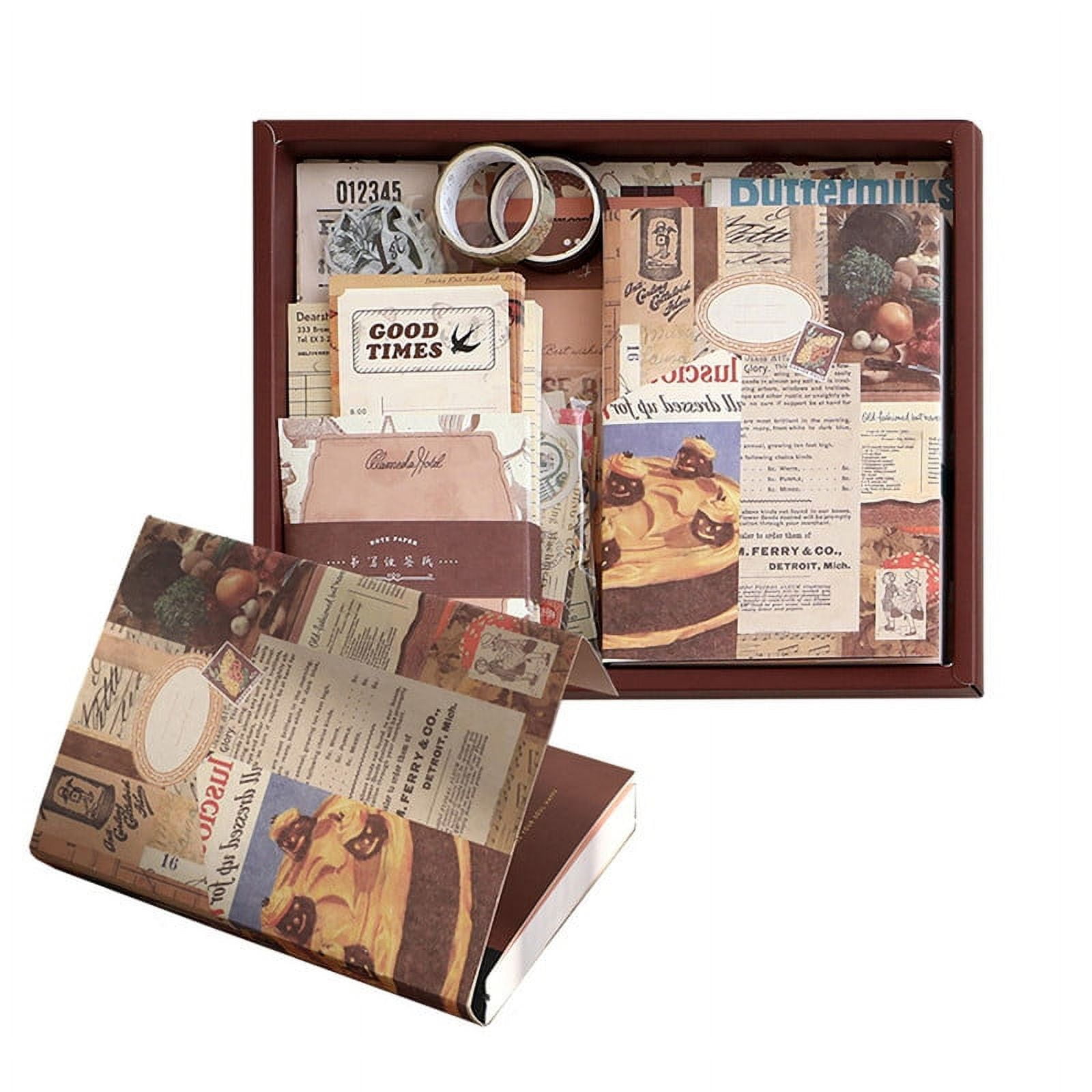 Babyluna - Libreta De Notas 155 Piezas, Stikers Y Separadores Café