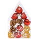 thumbnail image 1 of Set 12 Adornos Navideños Bambalina 6cm Decoración Navidad, 1 of 3