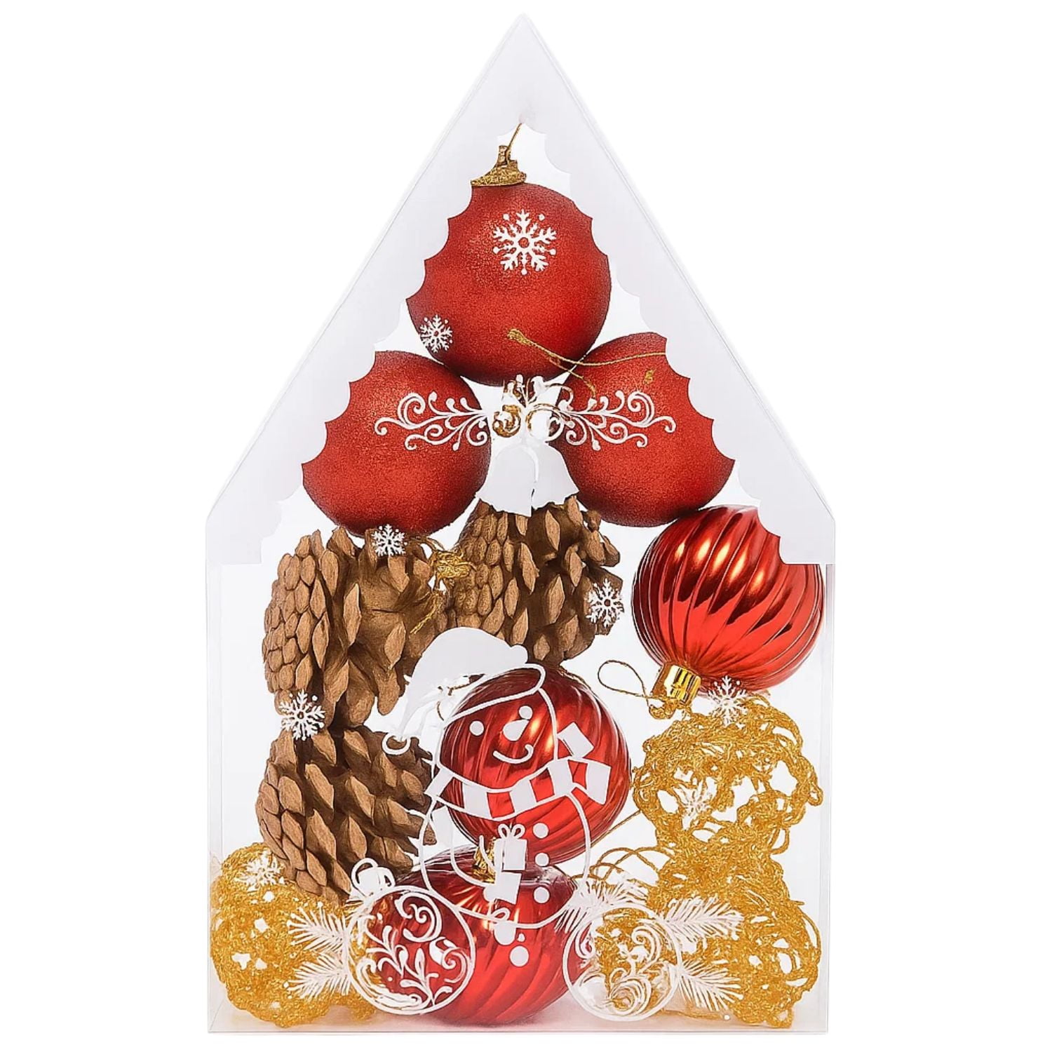 Genérico - Set 12 Adornos Navideños Bambalina 6cm Decoración Navidad