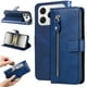 thumbnail image 1 of Funda con Cremallera para Tecno Spark 40 4G, Carcasa Cartera de Cuero PU con Soporte y Tarjetero, 1 of 5