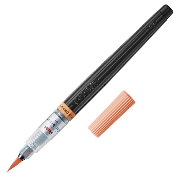 Bolígrafo Color Fude, Pentel Brush Art, naranja pálido, XGFL-116