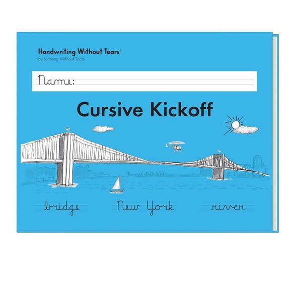 Cuaderno de trabajo Learning Without Tears Cursive Kickoff, a partir de 7 años