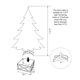 thumbnail image 4 of Collar para árbol de Navidad Glitzhome, madera blanca lavada, 22 L, 4 of 8