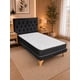 thumbnail image 4 of Cama 1 Plaza Completa Box Europea Felpa Negra, 4 of 6