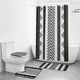 thumbnail image 1 of Set Juego De Baño Con Cortina Cubre Inodoro 4 Piezas, 1 of 4