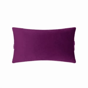 Genérico - Pack De 2 Fundas Terciopelo Liso 30X50 Cm Morado