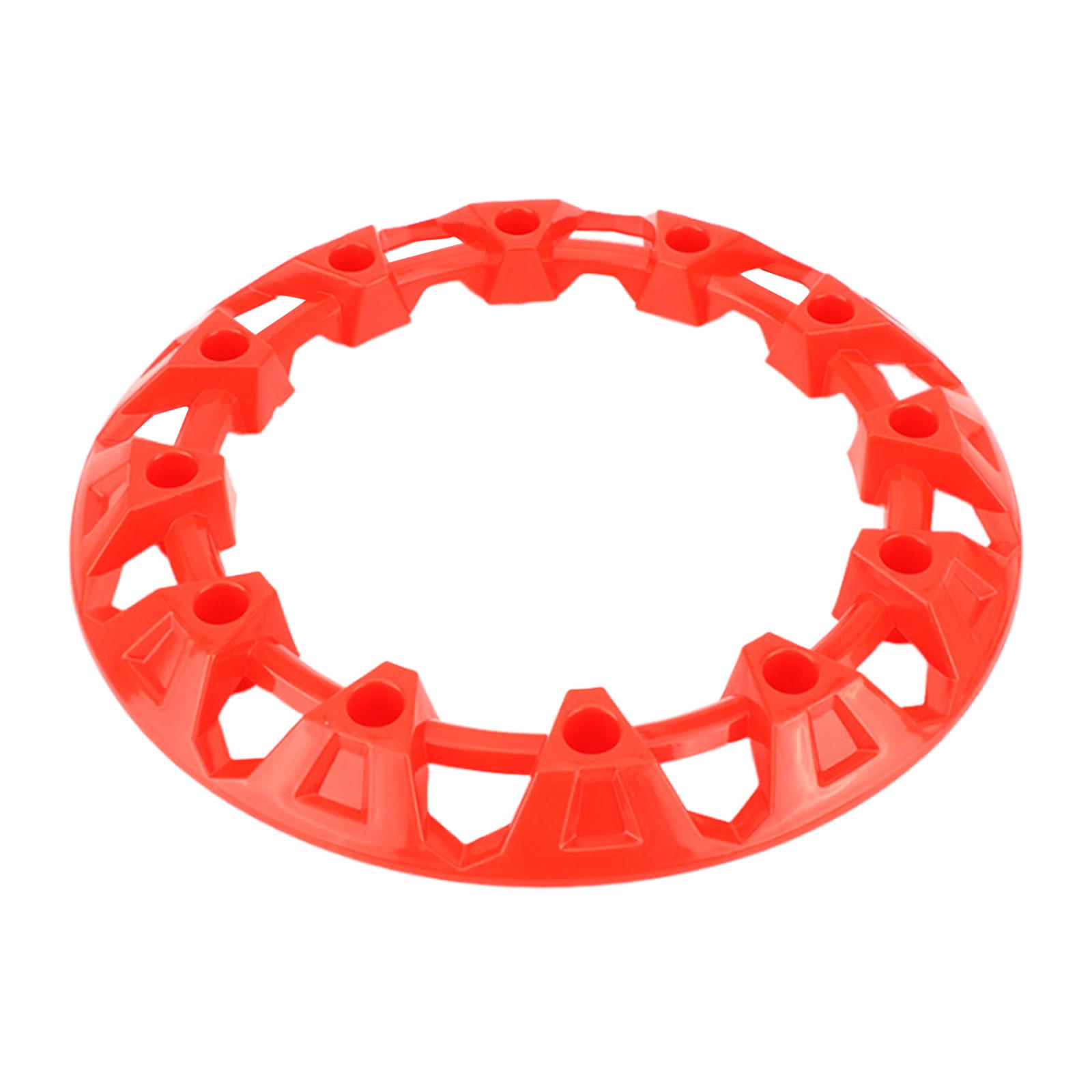 Magideal - Decoración Genérica De Protección Del Cubo De La Llanta De La Rueda De Atv, Cubierta Protectora De La Llanta Del Neumático Que Reemplaza Las Piezas De Rojo 8 Pulgadas