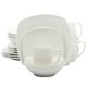 thumbnail image 1 of Juego de vajilla Gibson Home Zen Buffet de porcelana, 16 piezas, blanco, 1 of 7