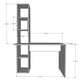 thumbnail image 4 of Escritorio Con Estanteria Librero Lateral Oficina, 4 of 5