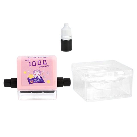 Bothyi - Rodillo De Matemáticas Sello Compacto Niños Juguete Educativo Rodillo Enseñanza Digital Sello Rojo