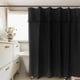 thumbnail image 3 of Juego Cortina Recogida para Baño Lisa Negro, 3 of 3