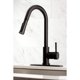 thumbnail image 4 of Grifo de cocina Kingston Brass Concord LS8620DL negro mate, 4 of 9