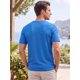 thumbnail image 3 of Camiseta de Gofre de Manga Corta para Hombre INSPIRE CHIC Camisetas Ligeras de Verano M Azul Real, 3 of 5