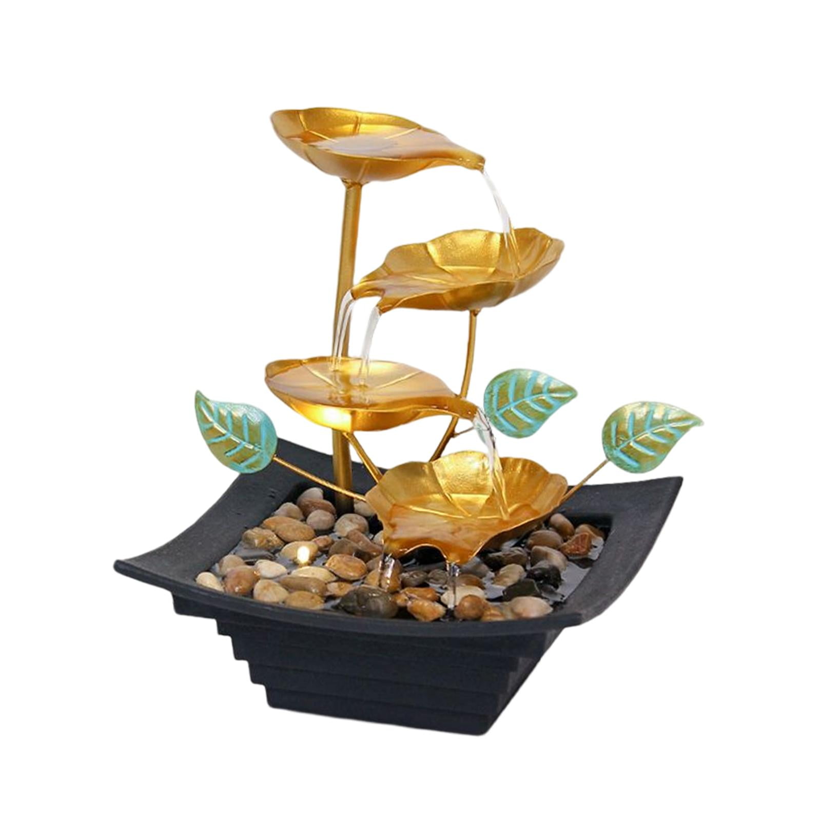 Magideal - Fuentes De 4 Niveles, Fuentes De Cascada Para Interiores, Fuente De Cascada Para Patio, Mesa, Hogar, Dormitorio, Decoración De Adorno