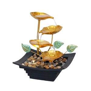 Magideal - Fuentes De 4 Niveles, Fuentes De Cascada Para Interiores, Fuente De Cascada Para Patio, Mesa, Hogar, Dormitorio, Decoración De Adorno