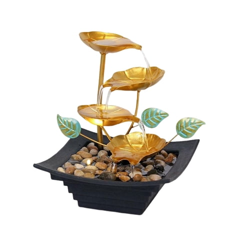 Magideal - Fuentes De 4 Niveles, Fuentes De Cascada Para Interiores, Fuente De Cascada Para Patio, Mesa, Hogar, Dormitorio, Decoración De Adorno