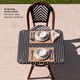 thumbnail image 2 of Pack 2 Sillas Exterior Terraza Jardín Ratán Aluminio Apilables Resistentes Parisina Blanca, 2 of 8