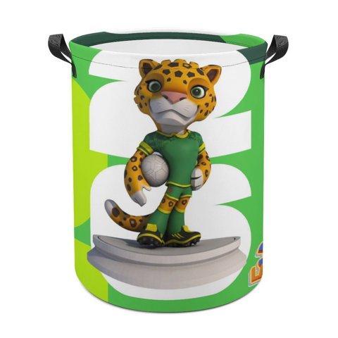 Desmarcar - Zayu Cesta De Lavandería De Gran Capacidad Redonda Con Asa, Bolsa Para Ropa Sucia Plegable, Almacenamiento Para Dormitorio, Baño Y Lavadero 44X35 Cm