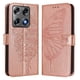 thumbnail image 1 of Funda Cartera Mariposa Para Motorola Signature Con Soporte Y Ranuras Para Tarjetas Oro Rosa, 1 of 6