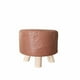 thumbnail image 2 of Mini puff redondo tela café, 2 of 5