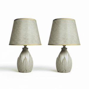 Genérica - Lámpara Velador Mesa Decoración Dormitorio Escritorio Living Minimalista Interior Pack De 2 E27