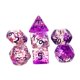thumbnail image 1 of 7 Dados Poliédricos Acrílicos, Regalos Para Ni?os, Juguetes, Accesorios Para Beber, Entretenimiento, Violeta, 1 of 5