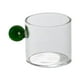 thumbnail image 2 of Taza De Leche De Una Sola Capa Creativa Transparente Para El Hogar Sala De Estar Verde, 2 of 3