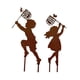 thumbnail image 4 of Craft Iron Children Silhouette Garden Pation Estatuas Enterradas Ni?o Y Ni?a, 4 of 5