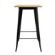 thumbnail image 1 of Mesa Tolix Bar Negra 60X60 Madera Clara, 1 of 3