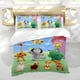 thumbnail image 5 of Tiny Bunch Baby TV Conjunto de sábanas temático, trío de piezas, cómodo y amigable con la piel, diseño único, regalo de decoración para el hogar para familiares, amigos y fans,140cm *210cm, 5 of 6